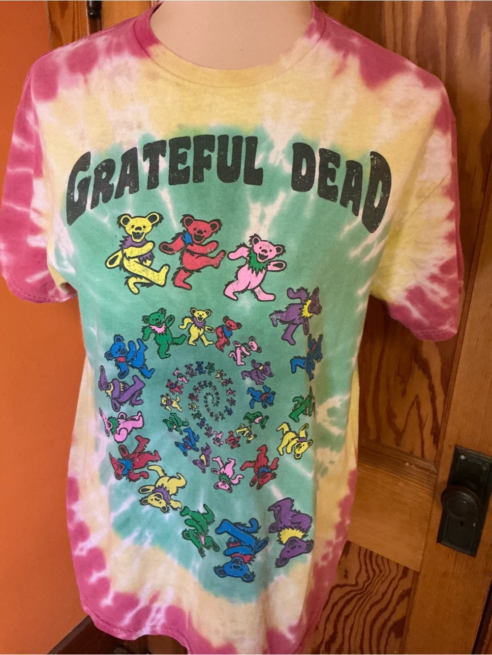 Grateful Dead 50 Years Dancing Bears Tie Dye T Shirt 2015 Anniversary Medium - Picture 10 of 11